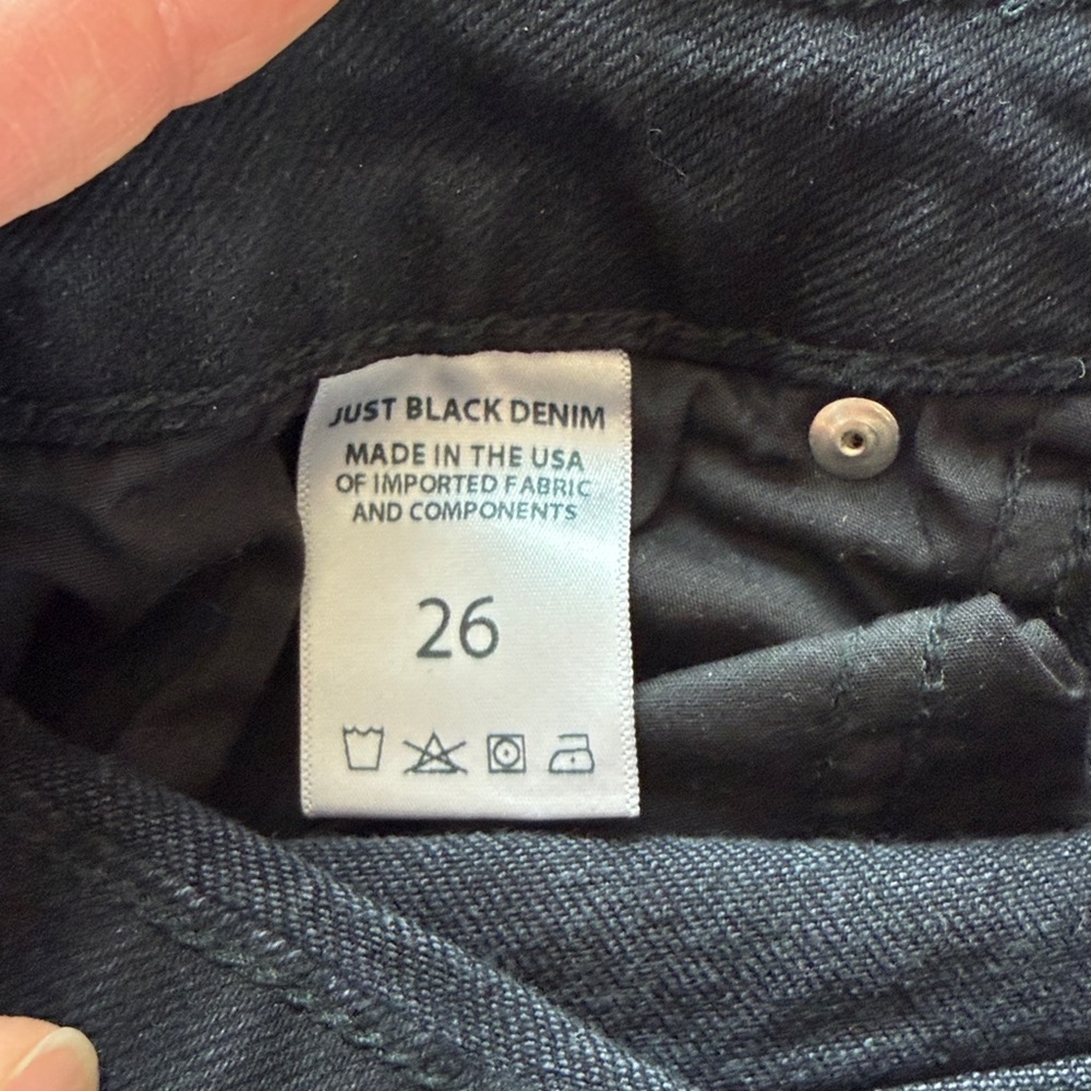 Just Black Denim - Washed Black Vintage Crop
Flare - BP420J - women’s size 26 - Picture 11 of 12